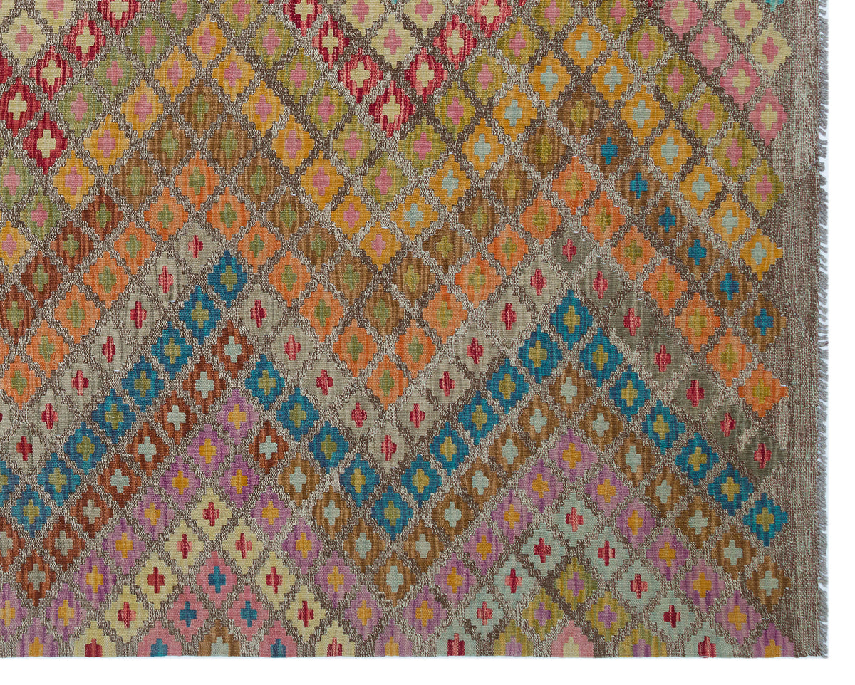 Naturel Over Dyed Kandahar Rug 6&#39;8&#39;&#39; x 8&#39;3&#39;&#39; ft 202 x 251 cm