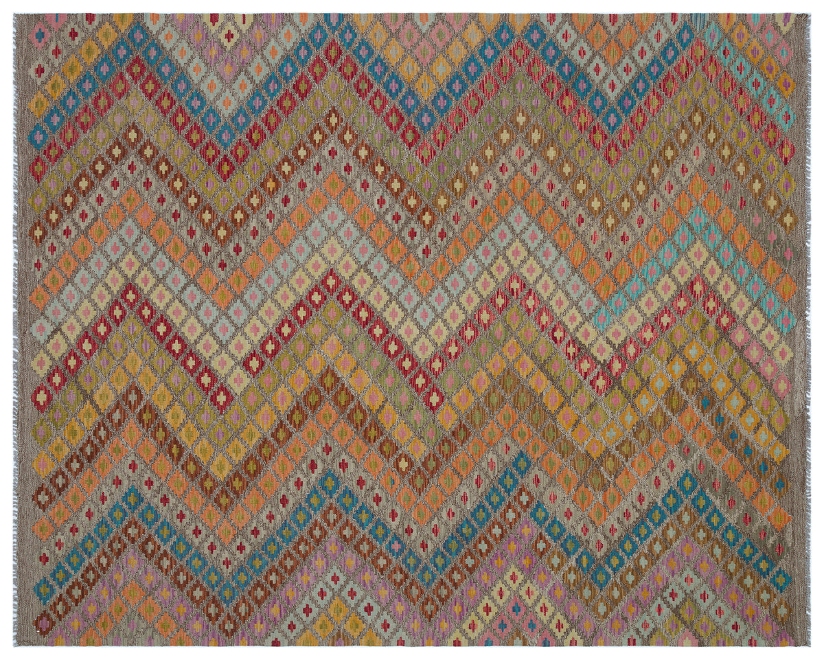Naturel Over Dyed Kandahar Rug 6&#39;8&#39;&#39; x 8&#39;3&#39;&#39; ft 202 x 251 cm