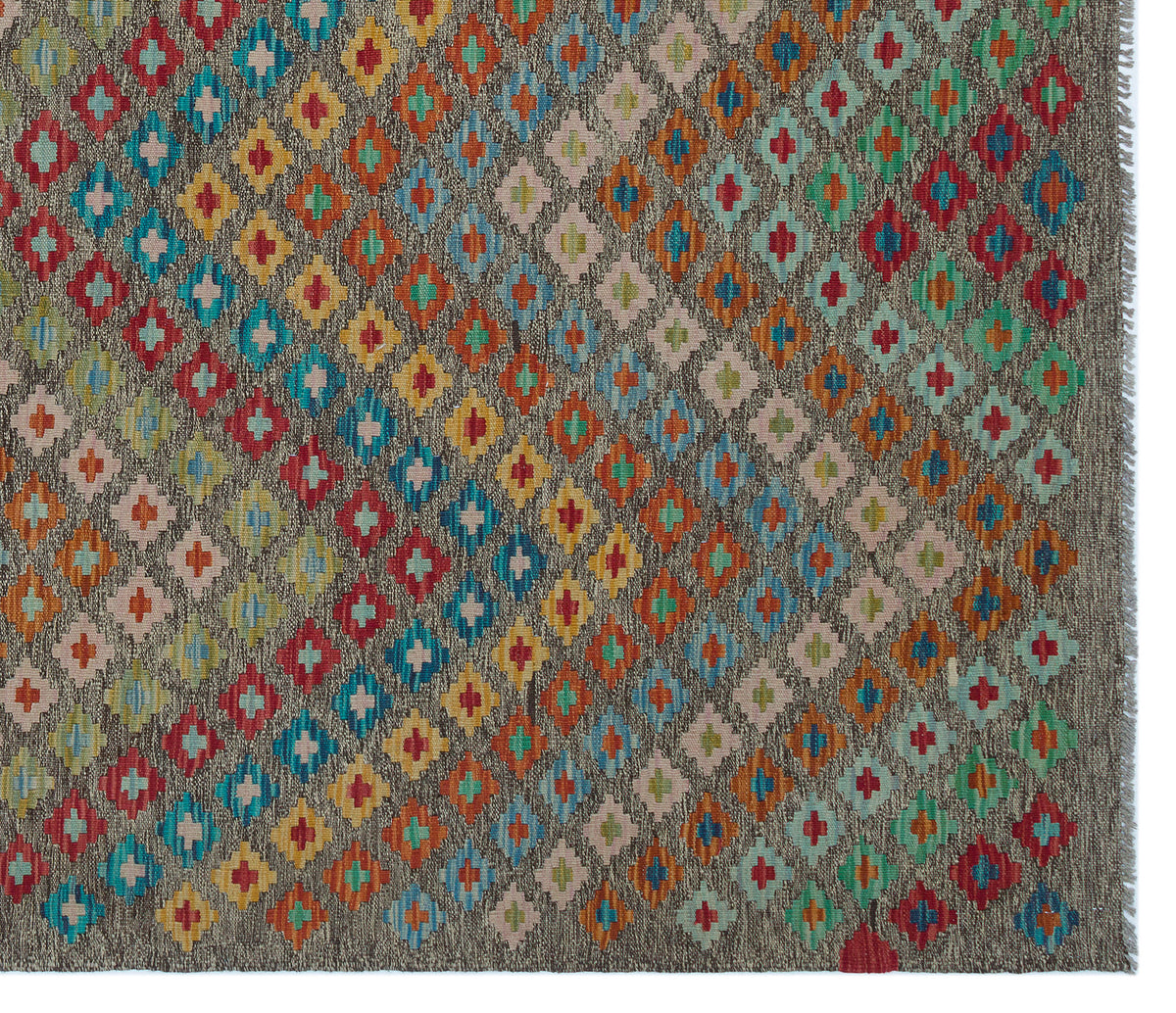 Naturel Over Dyed Kandahar Rug 6&#39;10&#39;&#39; x 7&#39;11&#39;&#39; ft 209 x 242 cm