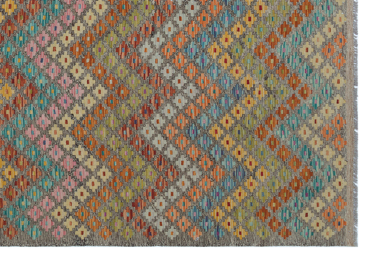 Naturel Over Dyed Kandahar Rug 6&#39;2&#39;&#39; x 8&#39;7&#39;&#39; ft 189 x 262 cm