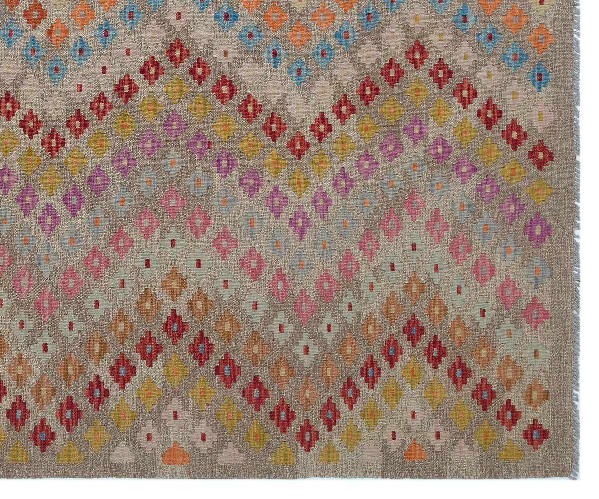 Naturel Over Dyed Kandahar Rug 6&#39;9&#39;&#39; x 7&#39;12&#39;&#39; ft 206 x 243 cm
