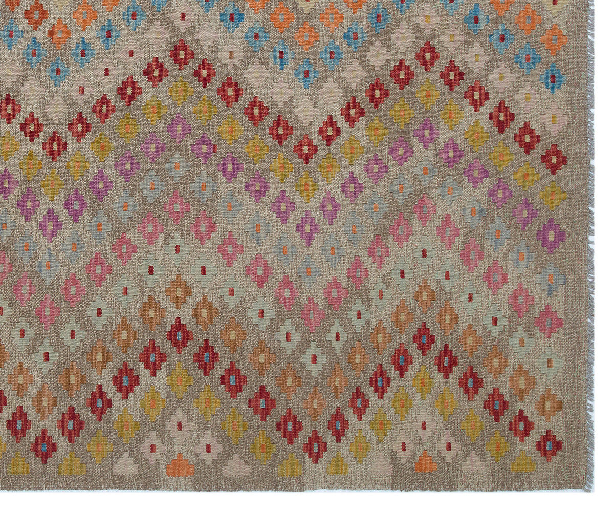 Naturel Over Dyed Kandahar Rug 6&#39;9&#39;&#39; x 7&#39;12&#39;&#39; ft 206 x 243 cm