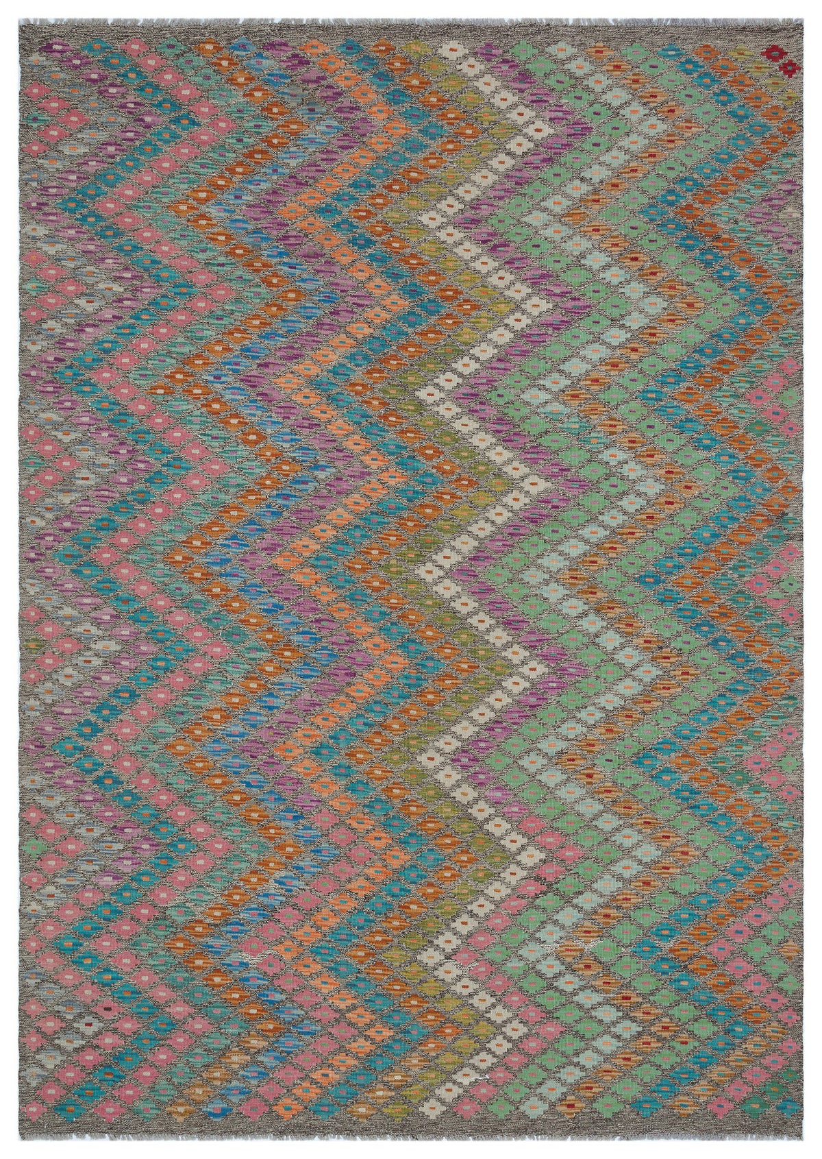 Naturel Over Dyed Kandahar Rug 5&#39;9&#39;&#39; x 8&#39;2&#39;&#39; ft 175 x 249 cm
