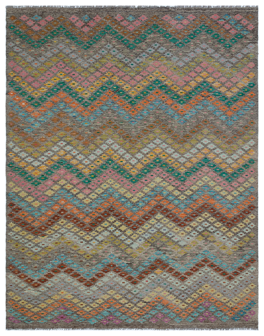 Naturel Over Dyed Kandahar Rug 6'2'' x 7'9'' ft 189 x 235 cm