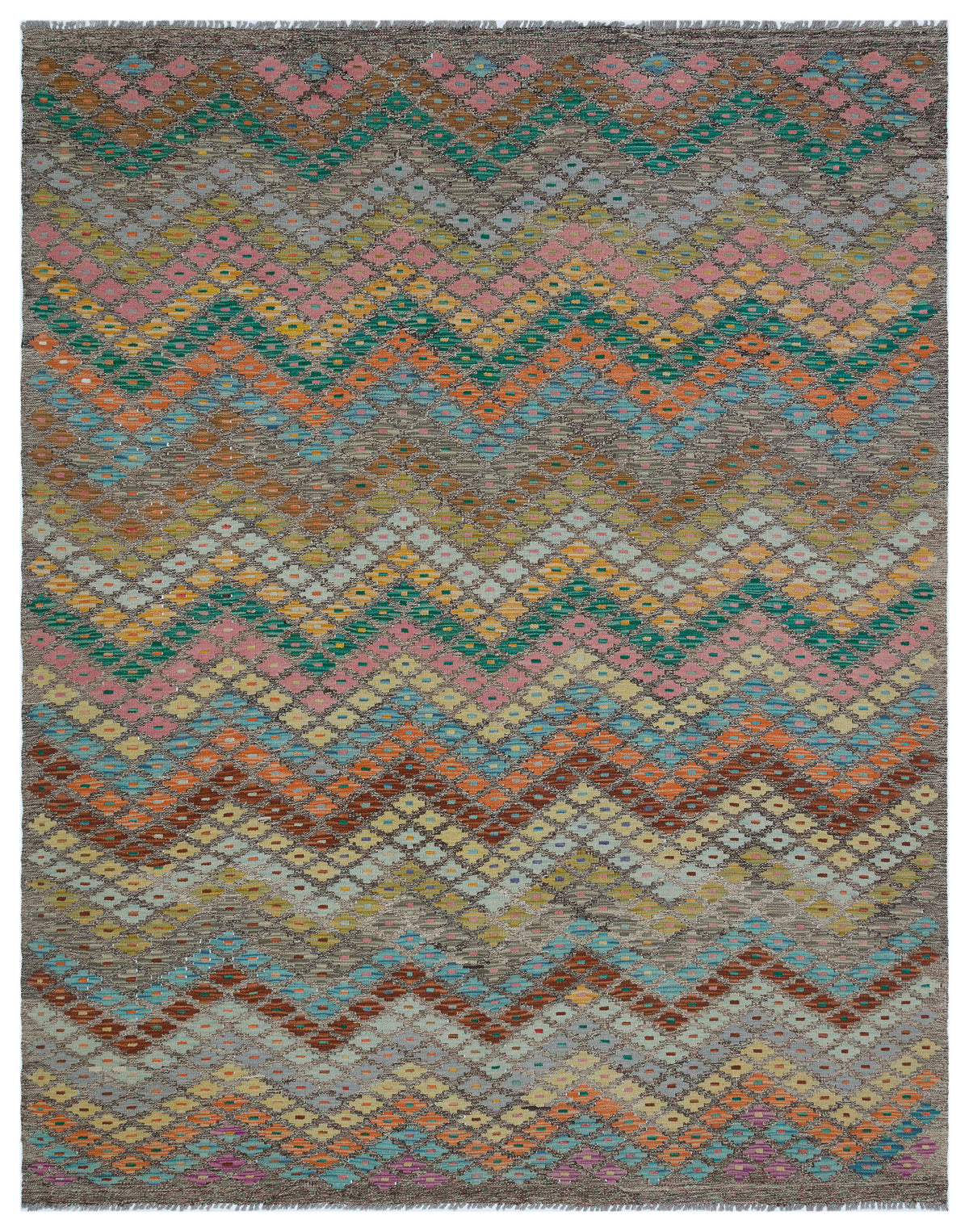 Naturel Over Dyed Kandahar Rug 6&#39;2&#39;&#39; x 7&#39;9&#39;&#39; ft 189 x 235 cm