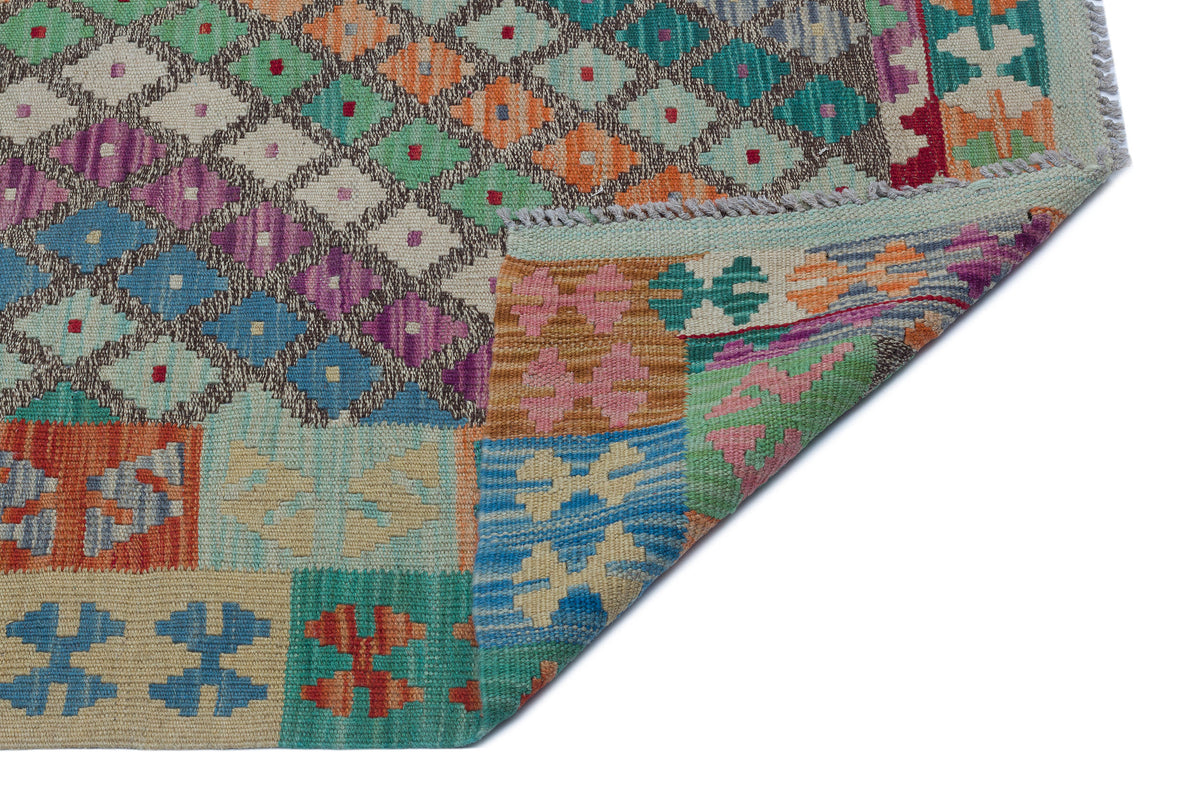 Naturel Over Dyed Kandahar Rug 5&#39;7&#39;&#39; x 8&#39;4&#39;&#39; ft 170 x 253 cm