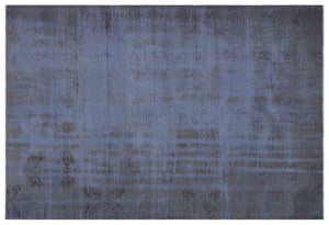 Distressed Gray Over Dyed Vintage Rug 6'0'' x 8'9'' ft 183 x 267 cm
