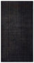 Black Over Dyed Vintage Rug 5'2'' x 9'8'' ft 158 x 294 cm