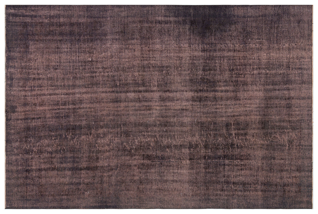 Brown Over Dyed Vintage Rug 5'11'' x 9'0'' ft 181 x 275 cm