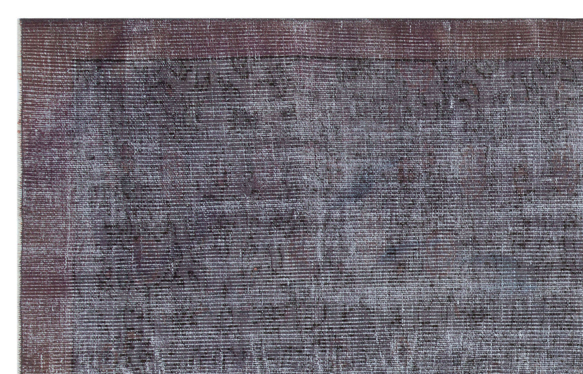 Gray Over Dyed Vintage Rug 5&#39;2&#39;&#39; x 8&#39;1&#39;&#39; ft 157 x 247 cm