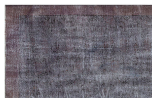 Gray Over Dyed Vintage Rug 5'2'' x 8'1'' ft 157 x 247 cm