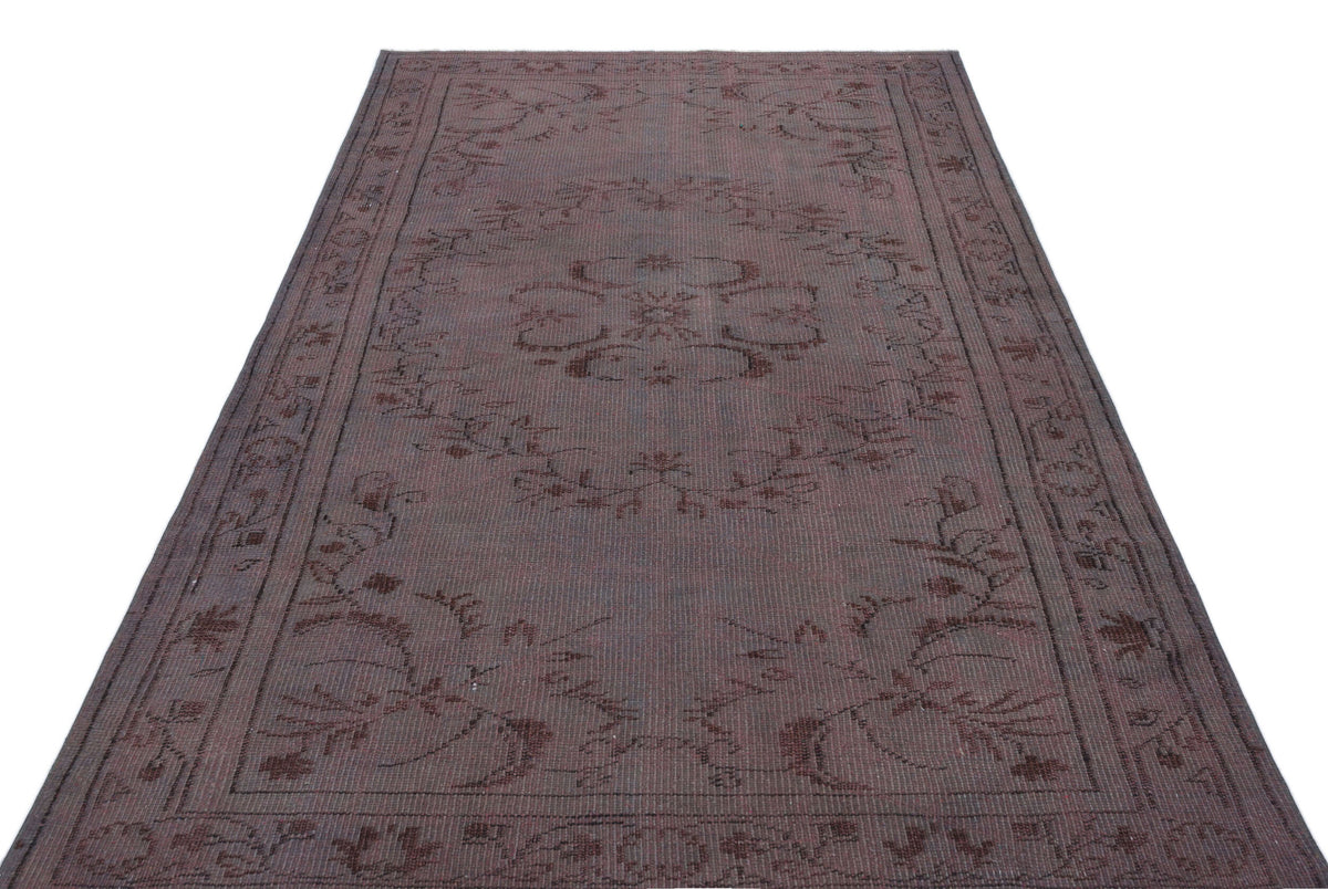 Gray Over Dyed Vintage Rug 5&#39;0&#39;&#39; x 8&#39;1&#39;&#39; ft 153 x 246 cm