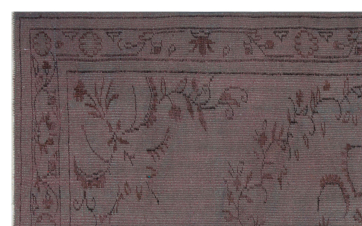 Gray Over Dyed Vintage Rug 5&#39;0&#39;&#39; x 8&#39;1&#39;&#39; ft 153 x 246 cm