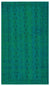 Retro Design Turquoise Over Dyed Vintage Rug 5'1'' x 8'7'' ft 154 x 261 cm