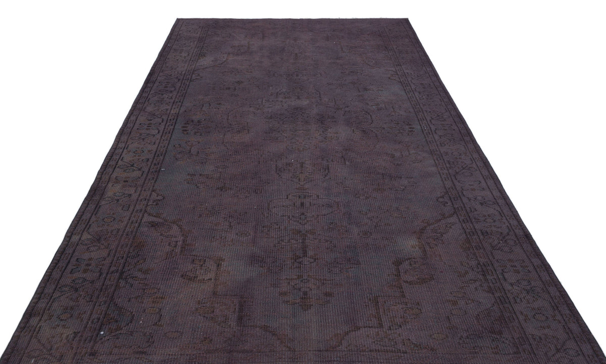Gray Over Dyed Vintage Rug 6&#39;1&#39;&#39; x 10&#39;0&#39;&#39; ft 185 x 305 cm