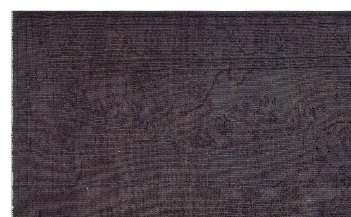 Gray Over Dyed Vintage Rug 6&#39;1&#39;&#39; x 10&#39;0&#39;&#39; ft 185 x 305 cm