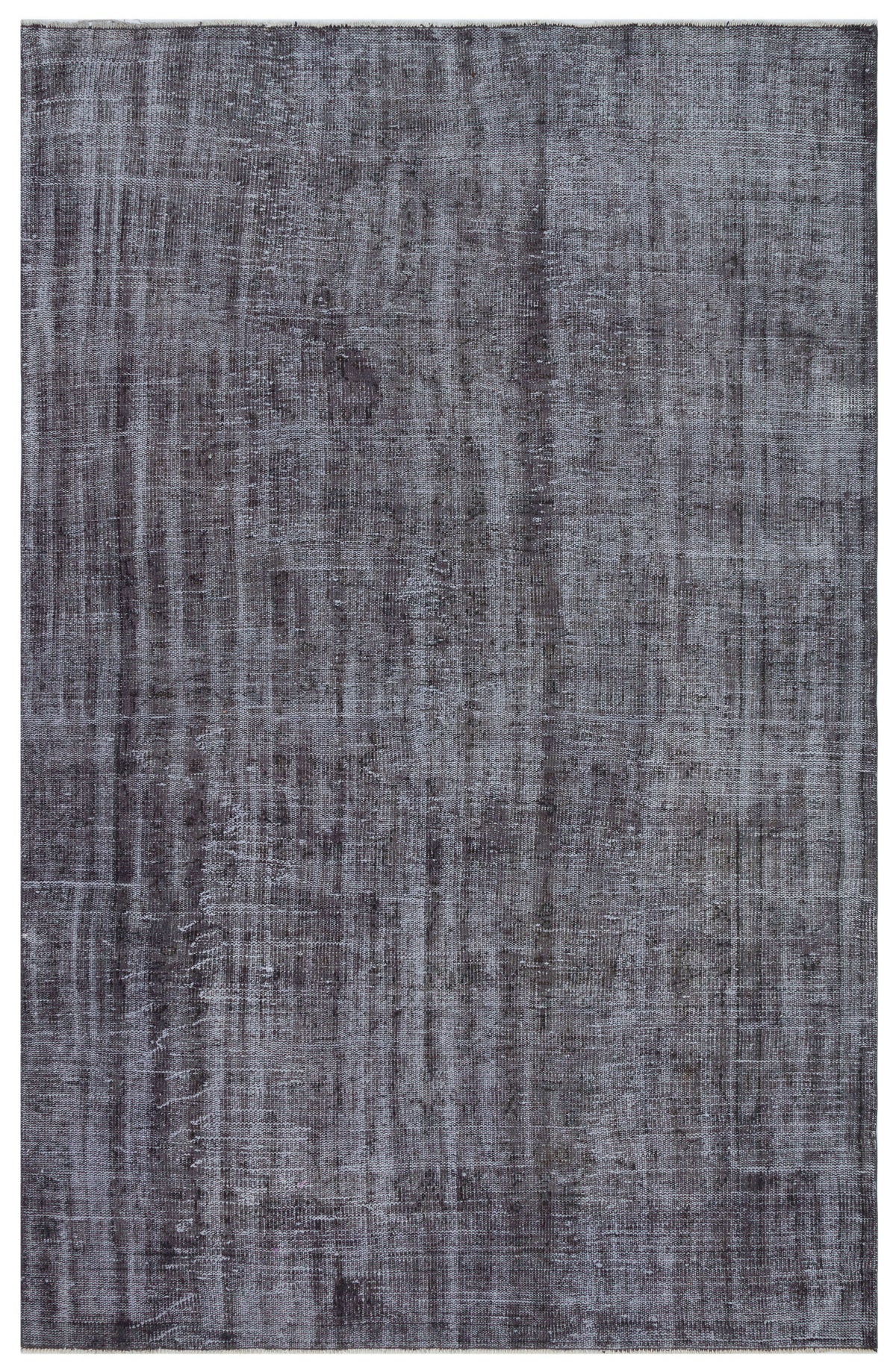 Gray Over Dyed Vintage Rug 6&#39;0&#39;&#39; x 9&#39;1&#39;&#39; ft 184 x 276 cm