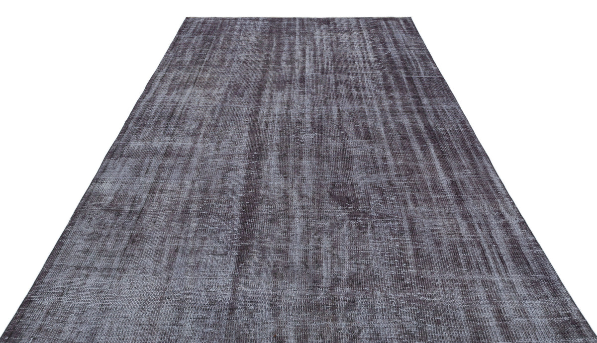 Gray Over Dyed Vintage Rug 6&#39;0&#39;&#39; x 9&#39;1&#39;&#39; ft 184 x 276 cm