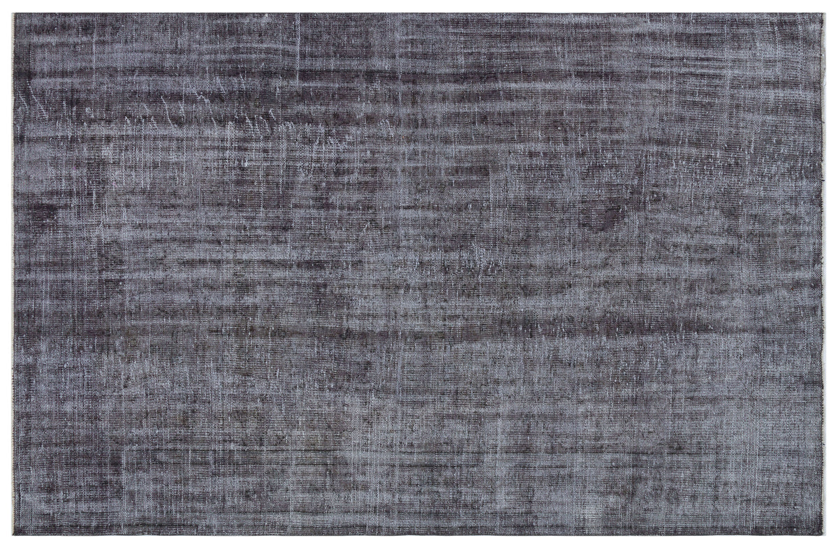 Gray Over Dyed Vintage Rug 6&#39;0&#39;&#39; x 9&#39;1&#39;&#39; ft 184 x 276 cm
