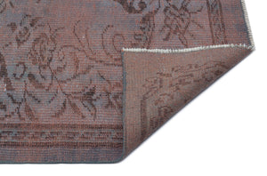 Brown Over Dyed Rug I Traditional Design Rug | Turkish Rug | Hand Weaving Rug  | Bedroom Rug | Wool Rug | Vintage Rug | Tumbled Rug  | Naturel Rug | Boho Rug I 5'9'' x 8'7'' ft 174 x 262 cm