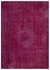 Fuchsia Over Dyed Vintage Rug 6'0'' x 8'6'' ft 184 x 260 cm
