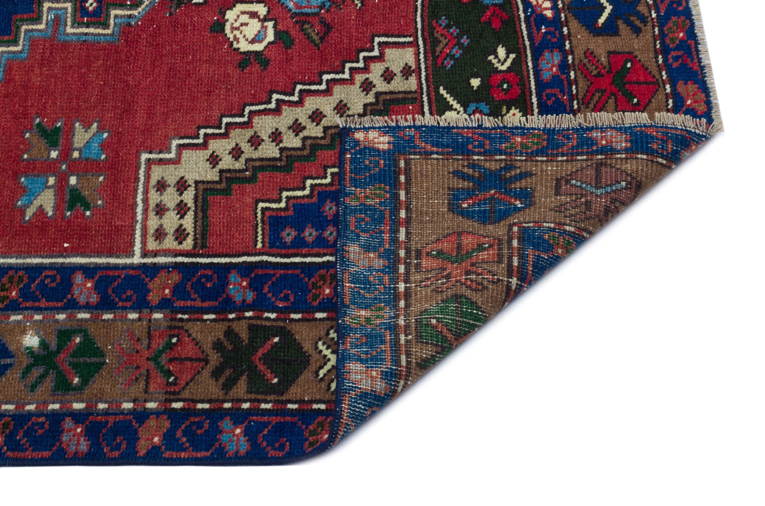 Natural Anatolium Turkish Vintage Rug 3'3'' x 5'10'' ft 98 x 177 cm