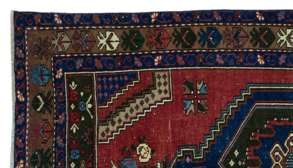 Natural Anatolium Turkish Vintage Rug 3'3'' x 5'10'' ft 98 x 177 cm