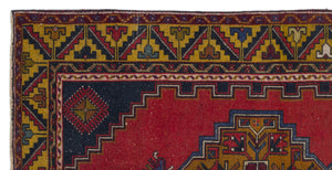 Natural Anatolium Turkish Vintage Rug 3'10'' x 7'9'' ft 117 x 236 cm