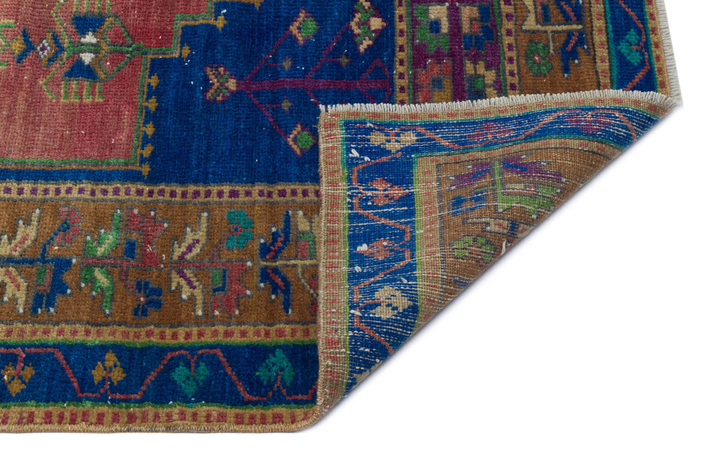 Natural Anatolium Turkish Vintage Rug 4'4'' x 5'9'' ft 133 x 175 cm