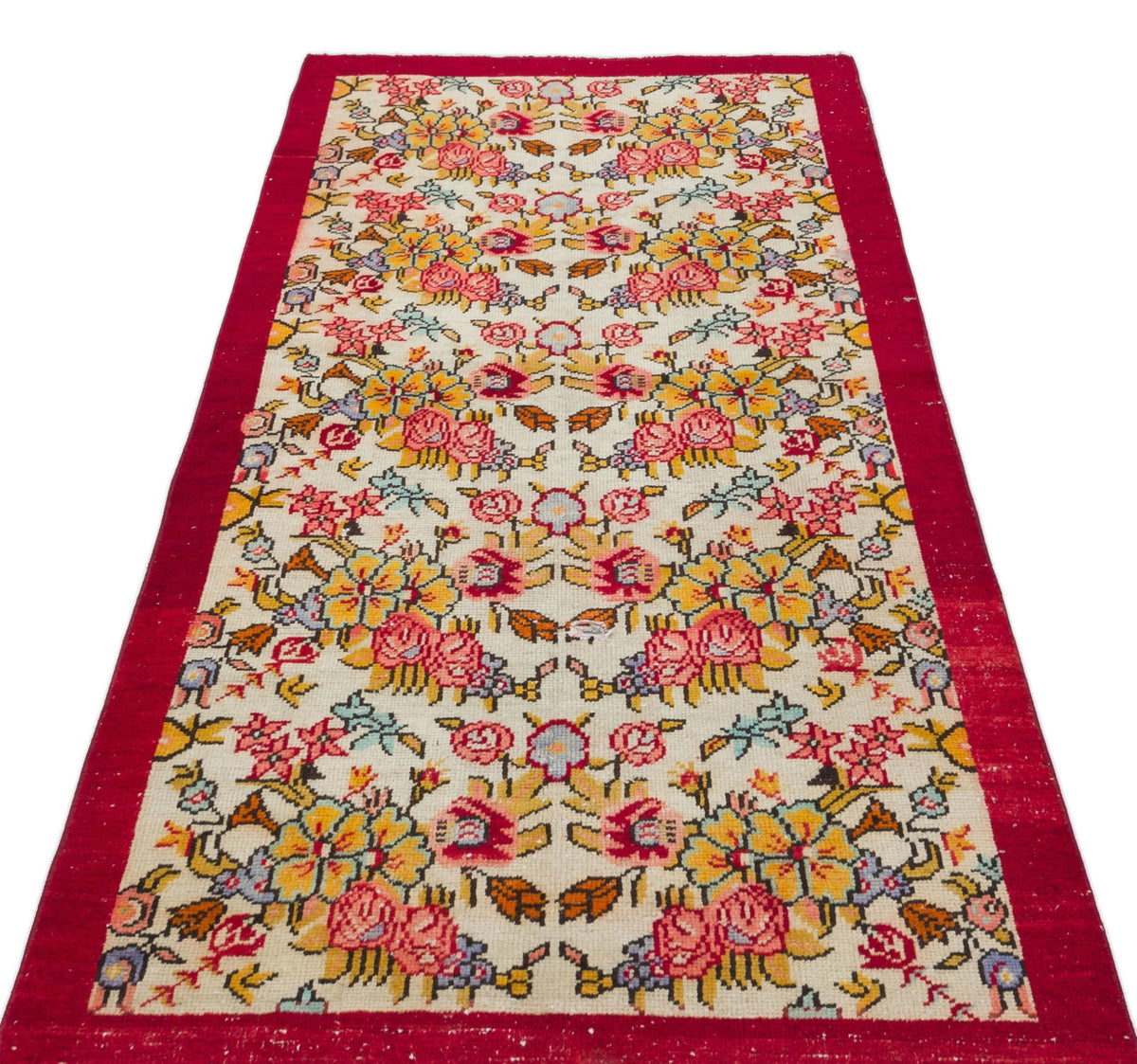 Natural Anatolium Turkish Vintage Runner 3&#39;3&#39;&#39; x 6&#39;6&#39;&#39; ft 98 x 198 cm