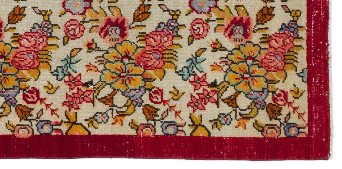 Natural Anatolium Turkish Vintage Runner 3&#39;3&#39;&#39; x 6&#39;6&#39;&#39; ft 98 x 198 cm