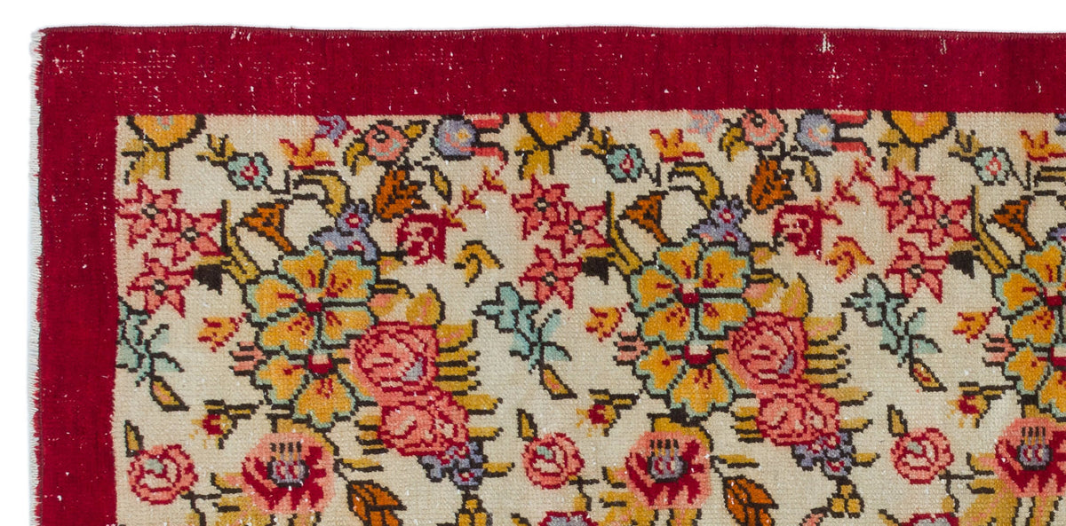 Natural Anatolium Turkish Vintage Runner 3&#39;3&#39;&#39; x 6&#39;6&#39;&#39; ft 98 x 198 cm