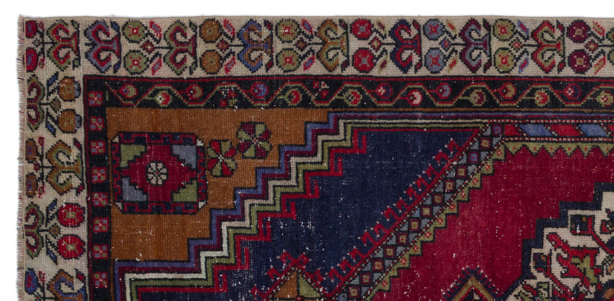 Natural Anatolium Turkish Vintage Runner 3&#39;3&#39;&#39; x 6&#39;8&#39;&#39; ft 100 x 202 cm