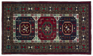 Natural Anatolium Turkish Vintage Rug 4'6'' x 7'7'' ft 137 x 230 cm