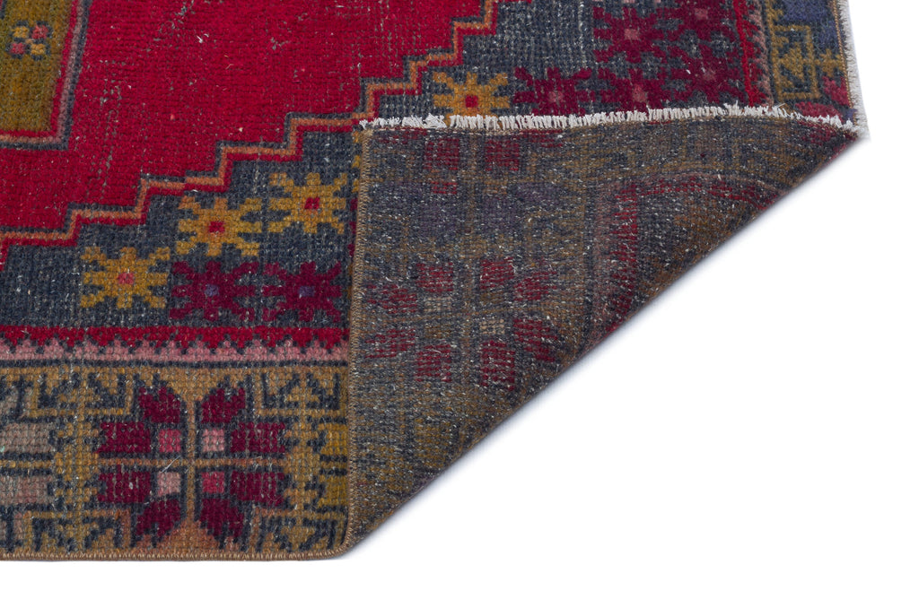 Natural Anatolium Turkish Vintage Rug 4'1'' x 7'10'' ft 124 x 238 cm