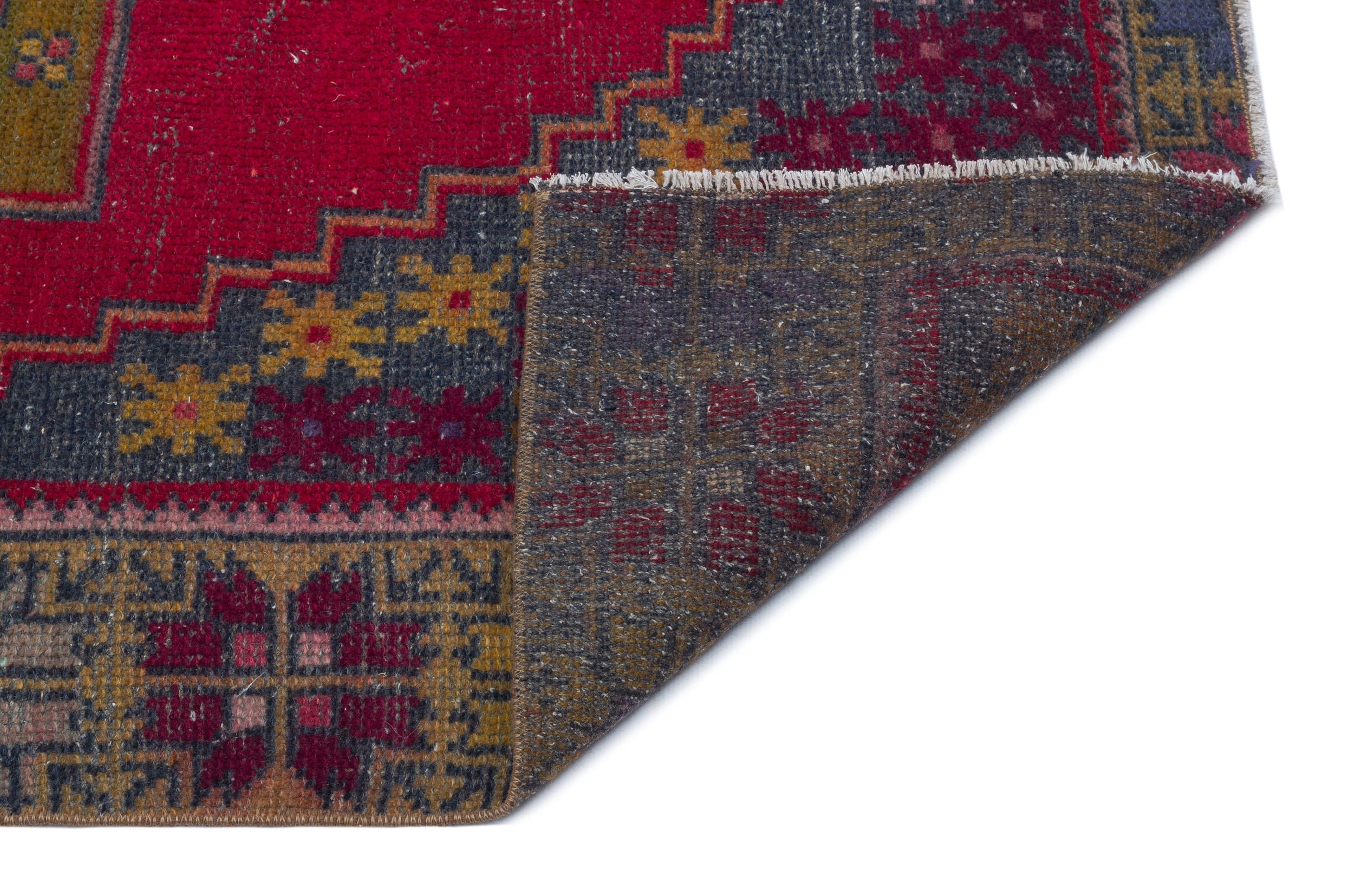 Natural Anatolium Turkish Vintage Rug 4'1'' x 7'10'' ft 124 x 238 cm