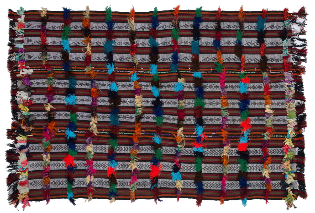 Natural Anatolium Turkish Vintage Rug 6&#39;0&#39;&#39; x 9&#39;2&#39;&#39; ft 183 x 280 cm