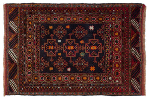 Natural Anatolium Turkish Vintage Rug 2'9'' x 4'2'' ft 83 x 126 cm