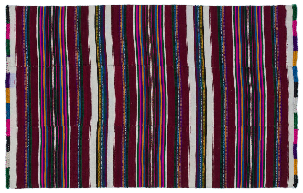 Natural Chaput Kilim Rug 4'1'' x 6'5'' ft 124 x 195 cm