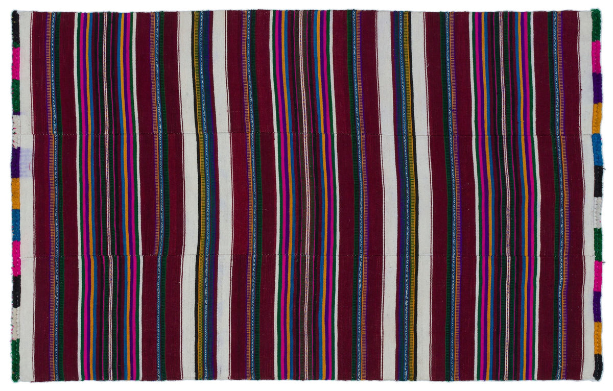 Natural Chaput Kilim Rug 4&#39;1&#39;&#39; x 6&#39;5&#39;&#39; ft 124 x 195 cm