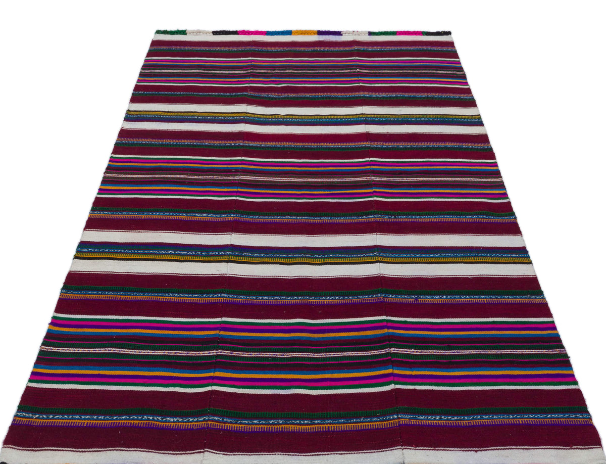 Natural Chaput Kilim Rug 4&#39;1&#39;&#39; x 6&#39;5&#39;&#39; ft 124 x 195 cm