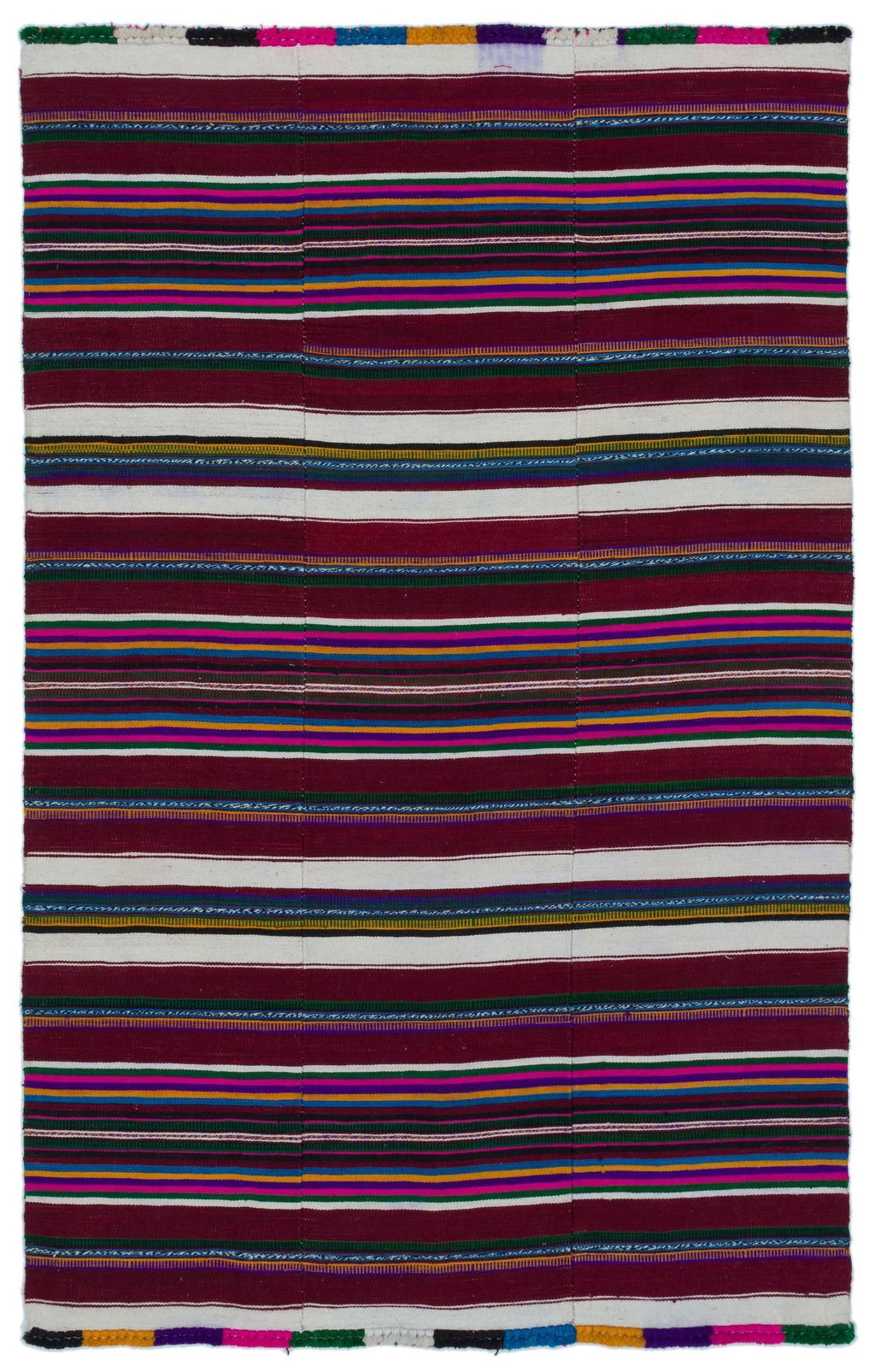 Natural Chaput Kilim Rug 4'1'' x 6'5'' ft 124 x 195 cm