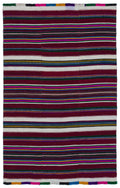 Natural Chaput Kilim Rug 4'1'' x 6'5'' ft 124 x 195 cm