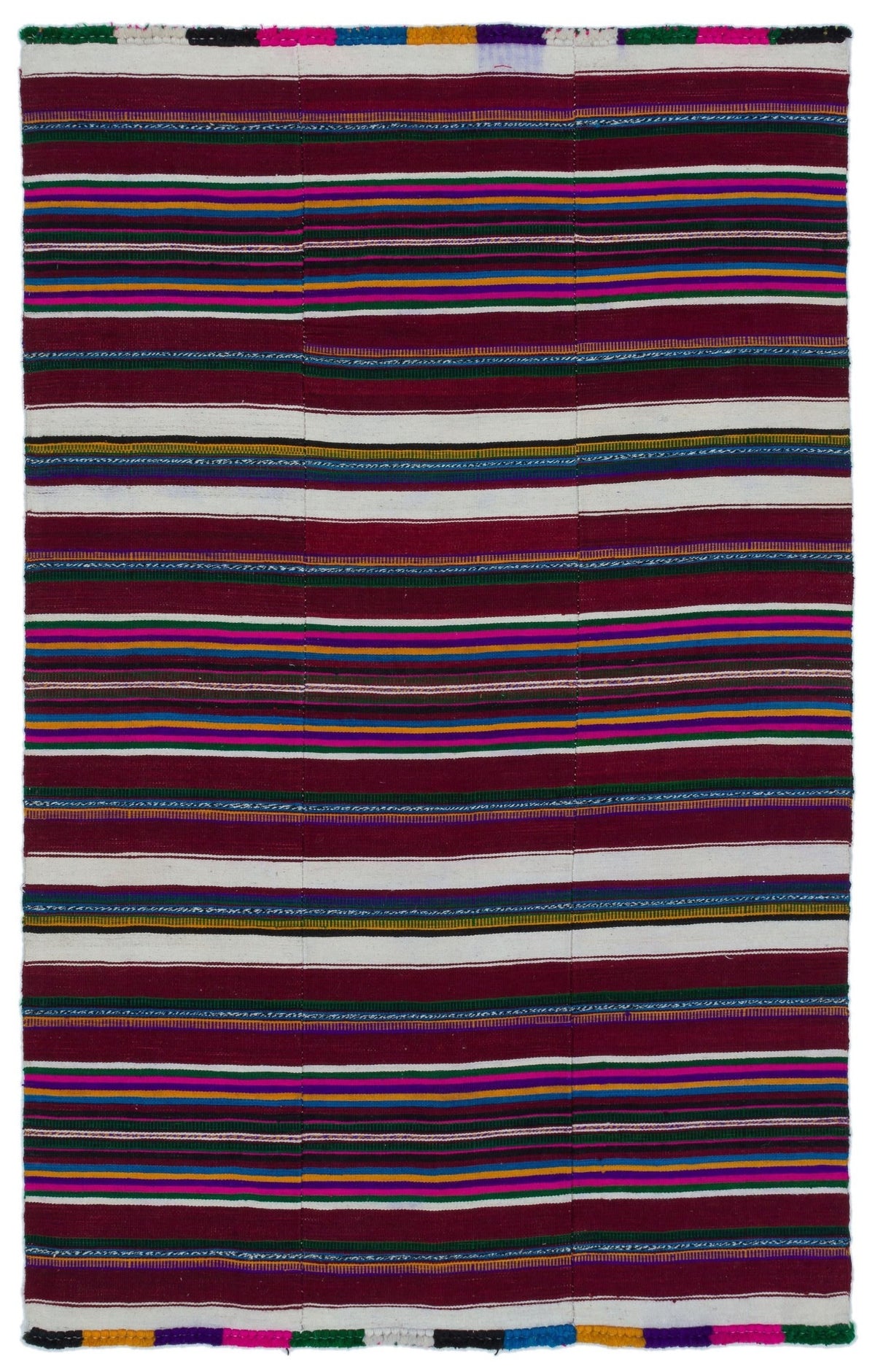 Natural Chaput Kilim Rug 4&#39;1&#39;&#39; x 6&#39;5&#39;&#39; ft 124 x 195 cm