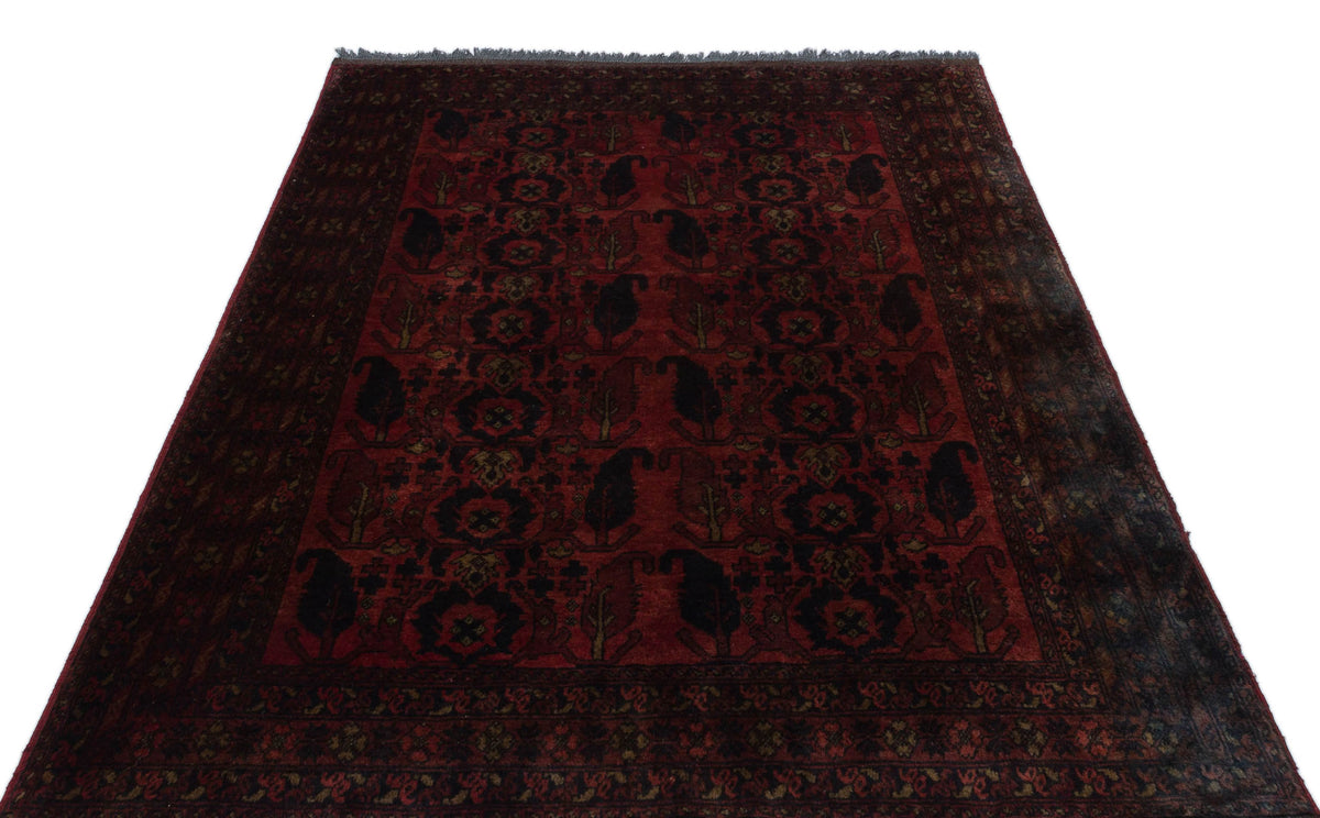 Natural Anatolium Turkish Vintage Rug 4&#39;11&#39;&#39; x 6&#39;7&#39;&#39; ft 150 x 200 cm