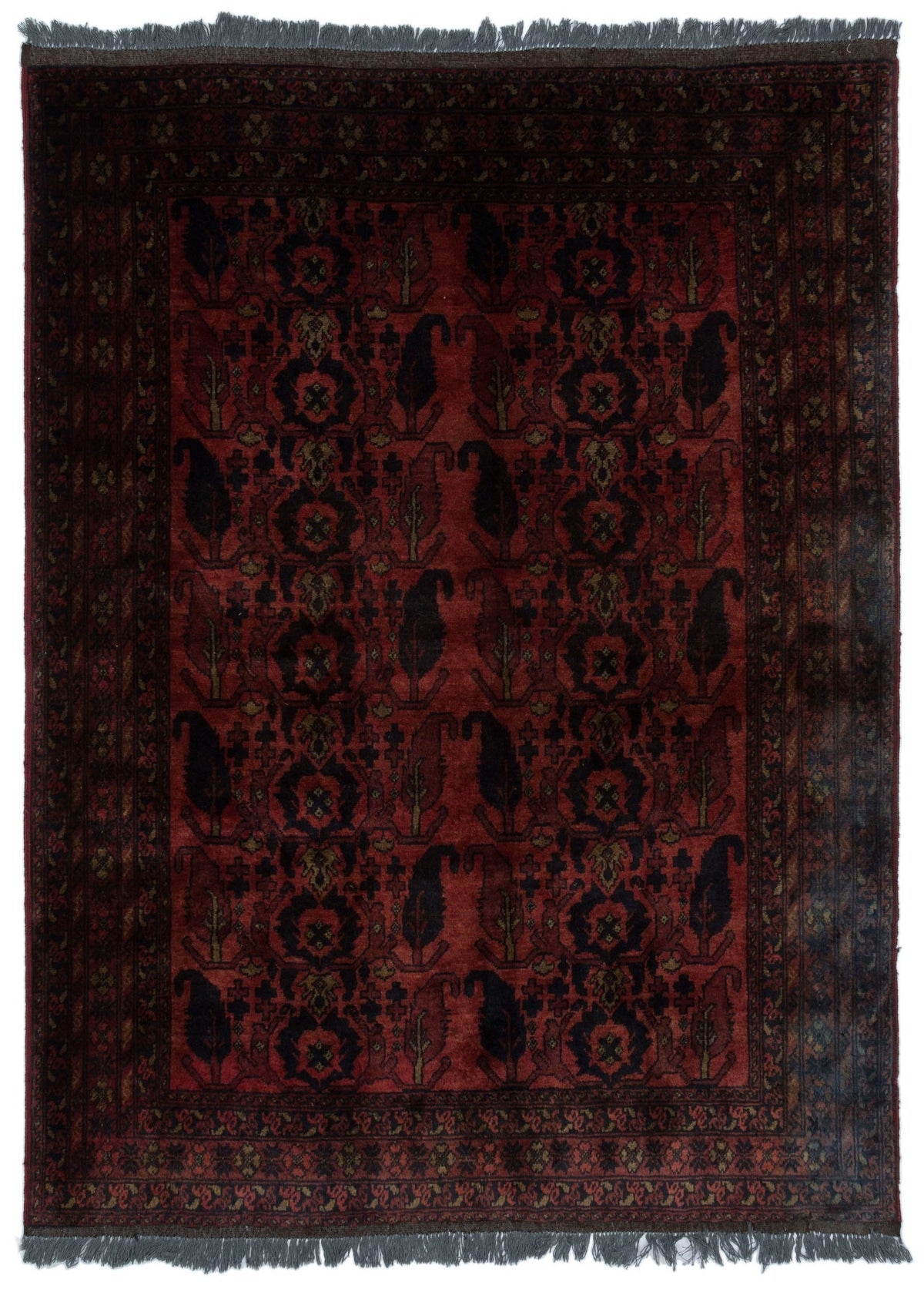 Natural Anatolium Turkish Vintage Rug 4&#39;11&#39;&#39; x 6&#39;7&#39;&#39; ft 150 x 200 cm