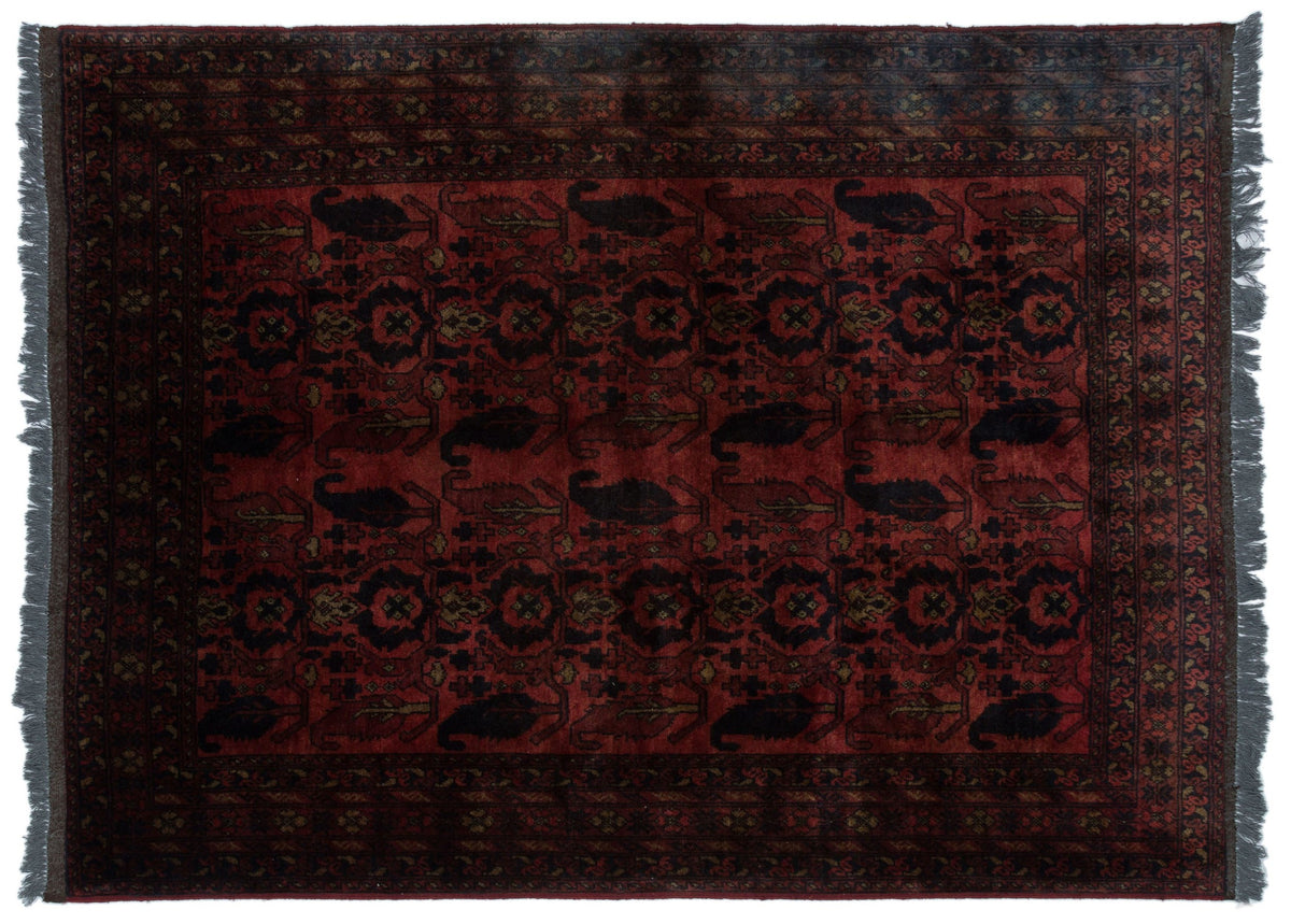 Natural Anatolium Turkish Vintage Rug 4&#39;11&#39;&#39; x 6&#39;7&#39;&#39; ft 150 x 200 cm