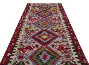 Natural Anatolium Turkish Vintage Runner 4'11'' x 10'2'' ft 150 x 310 cm