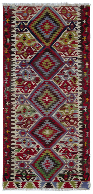 Natural Anatolium Turkish Vintage Runner 4'11'' x 10'2'' ft 150 x 310 cm