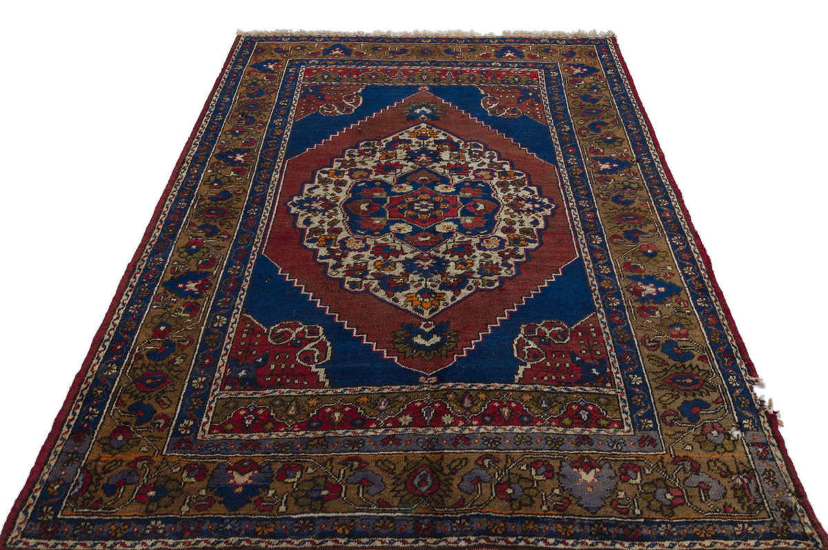 Natural Anatolium Turkish Vintage Rug 5&#39;0&#39;&#39; x 7&#39;4&#39;&#39; ft 153 x 224 cm